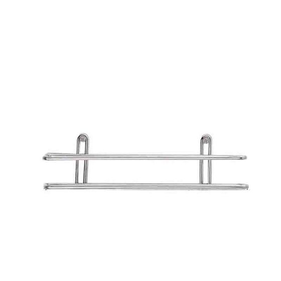TEKNO-TEL Ραφιέρα Μπάνιου Τοίχου 25x11x7cm Πάχος Ø5mm Επιχρωμιωμένο Ατσάλι