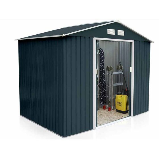 STEELEN Μεταλλική Αποθήκη Κήπου - Σπιτάκι Κήπου 261x181x198 (8.6'x6') 4.3m² Γαλβανιζέ Polis Γκρι