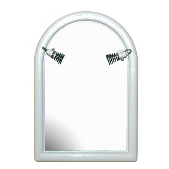 Καθρέπτης Μπάνιου Ημικυκλικός Α' 53x70cm με 2 Σποτ Λευκός BEGA PLAST Ελλάδας