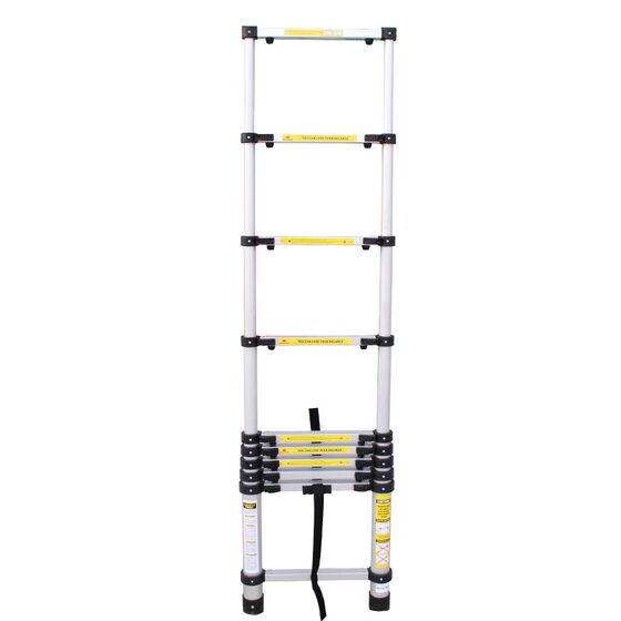 VESTA Τηλεσκοπική Σκάλα 2.9m Αλουμινίου με 10 Σκαλιά Βάρος 7kg MAX Αντοχή 150kg