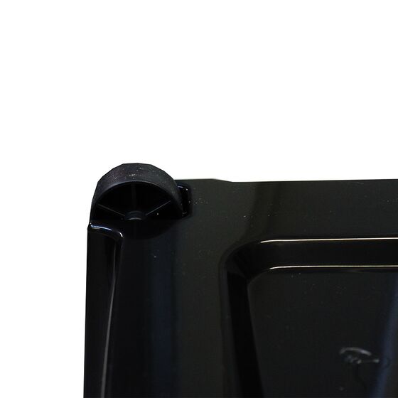 BAMA Ιταλίας Κουτί Αποθήκευσης 80x40x45cm 85lt Πλαστικό με Κλιπς και 4 Ρόδες Μαύρο-Ασημί IPERBOX