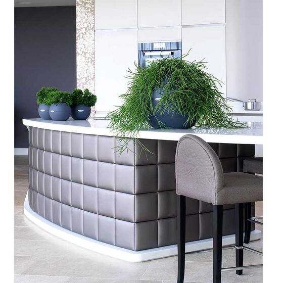 LECHUZA Puro 50 Επιδαπέδια Γλάστρα Ø49x41.5cm Σφαιρική Αυτοποτιζόμενη με Δοχείο Φύτευσης 13lt Ανθρακί Γερμανίας RedDot Award 2014