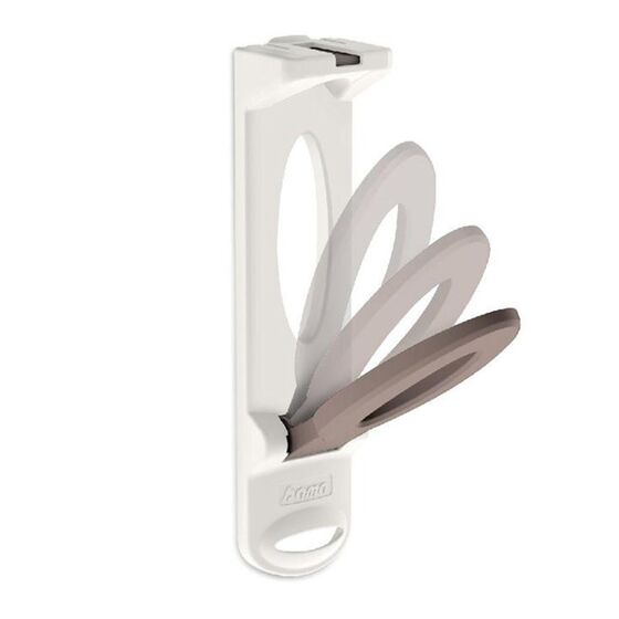 BAMA Ιταλίας Κρεμάστρα Καλοριφέρ 5.5x27.5cm Πλαστική ΣΕΤ 2 Τεμαχίων Κρεμ-Γκρι TEPORE