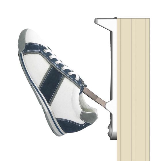 BAMA Ιταλίας Κρεμάστρα Καλοριφέρ 5.5x27.5cm Πλαστική ΣΕΤ 2 Τεμαχίων Κρεμ-Καφέ TEPORE