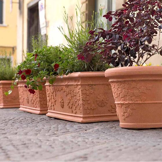 BAMA ITALY Ζαρντινιέρα 80x35x32cm 75lt Πλαστική ΒΑΡΕΩΣ ΤΥΠΟΥ Κεραμιδί FIORIERA VITE