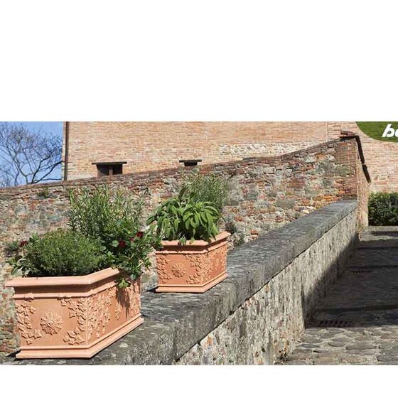 BAMA ITALY Ζαρντινιέρα 80x35x32cm 75lt Πλαστική ΒΑΡΕΩΣ ΤΥΠΟΥ Κεραμιδί FIORIERA VITE