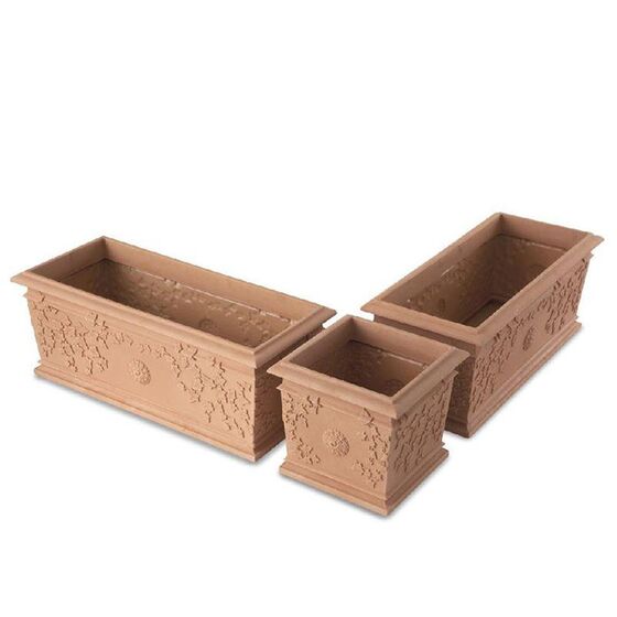 BAMA ITALY Ζαρντινιέρα 60x26x24cm 30lt Πλαστική ΒΑΡΕΩΣ ΤΥΠΟΥ Κεραμιδί FIORIERA VITE
