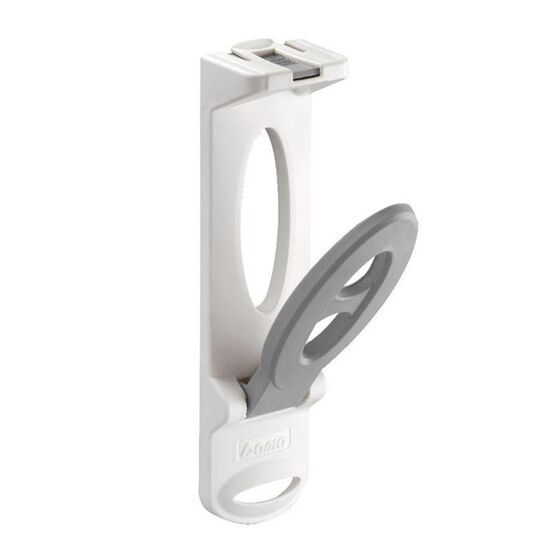 BAMA Ιταλίας Κρεμάστρα Καλοριφέρ 5.5x27.5cm Πλαστική ΣΕΤ 2 Τεμαχίων Κρεμ-Γκρι TEPORE