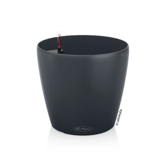 LECHUZA Classico 35 Επιδαπέδια Γλάστρα Ø34.5x32.5cm Αυτοποτιζόμενη Ανθρακί Γερμανίας