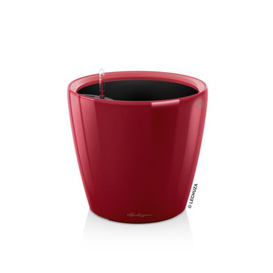 LECHUZA Classico 35 LS Premium Επιδαπέδια Γλάστρα Ø36x32.5cm Αυτοποτιζόμενη με Δοχείο Φύτευσης Μπορντό Γυαλιστερή Γερμανίας
