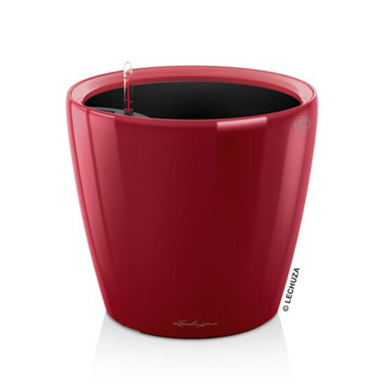LECHUZA Classico 50 LS Premium Επιδαπέδια Γλάστρα Ø49.5x46.5cm Αυτοποτιζόμενη με Δοχείο Φύτευσης Μπορντό Γυαλιστερή Γερμανίας