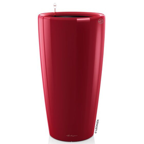 LECHUZA RONDO 40 Premium Επιδαπέδια Γλάστρα Ø40x75cm ΑΥΤΟΠΟΤΙΖΟΜΕΝΗ με Δοχείο Φύτευσης Μπορντό Γυαλιστερή Γερμανίας