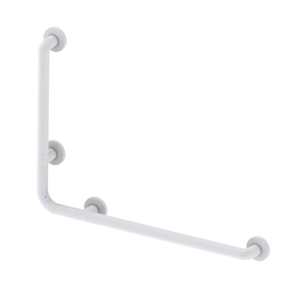 Χειρολαβή Μπάνιου 78x8x55.5cm Αλουμίνιο-Πλαστικό Μέγιστη Αντοχή 120kg Βάρος 1.10kg Λευκή