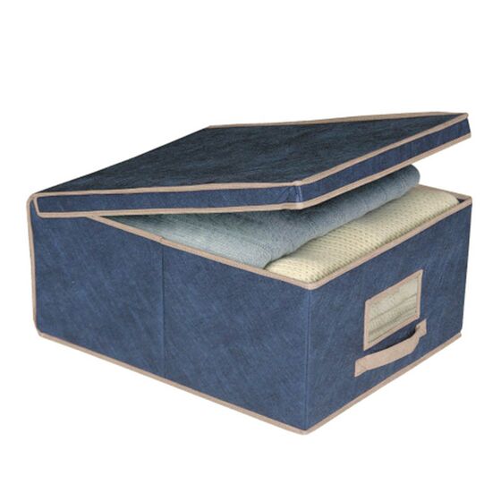 ORDINETT Ιταλίας Κουτί Αποθήκευσης 48x36x19cm ΤΝΤ 33lt 0.85kg BOX MEDIUM BLUE