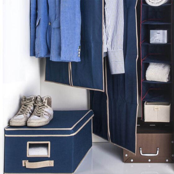 ORDINETT Ιταλίας Θήκη Φύλαξης Κουστουμιών 65x135cm ΤΝΤ 0.13kg BLUE CLOSED 1/135 Μπλε