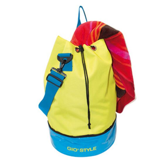 GIOSTYLE Ιταλίας Σάκος με Ισοθερμική Βάση Ø30x48cm Πάχος 0.6mm 16.5+5lt Πολυεστέρας 600D Πιστοποίηση REACH LIME SECCHIELLO Μπλε-Κίτρινη Βάση