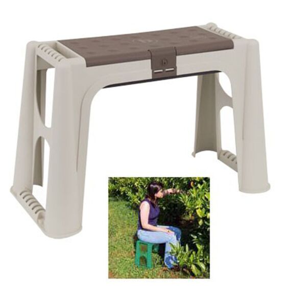 ARTPLAST Italy Σκαμπό Πολλαπλών Χρήσεων 58x28x37cm με Αποθηκευτικό Χώρο και Αφρολέξ 1.6kg Μπεζ-Καφέ