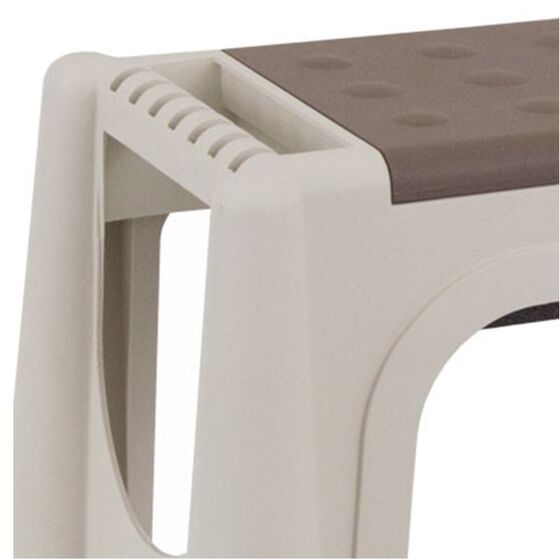 ARTPLAST Italy Σκαμπό Πολλαπλών Χρήσεων 58x28x37cm με Αποθηκευτικό Χώρο και Αφρολέξ 1.6kg Μπεζ-Καφέ