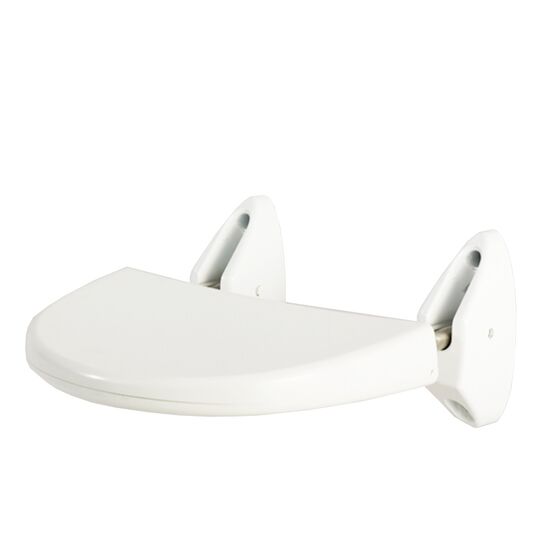 Κάθισμα Μπάνιου 36x40x18cm Βιδωτό Τοίχου Αναδιπλούμενο Πλαστικό ABS ΜΑΧ Αντοχή 120kg Βάρος 1.86kg Λευκό