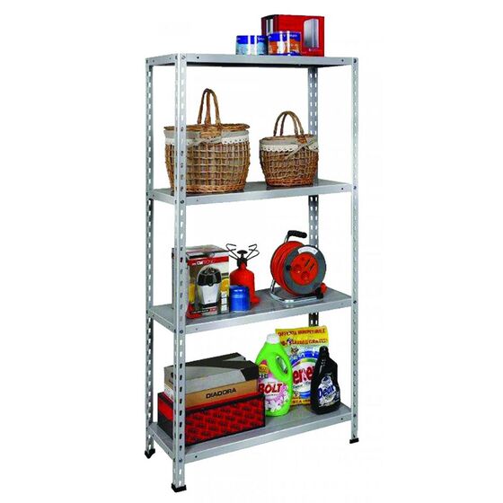 BIZZOTTO Ιταλίας Μεταλλική Γαλβανιζέ Ραφιέρα Dexion 4όροφη 75x30x150cm 5.8kg MAX Αντοχή 160kg MINISTARKIT(B350Z)