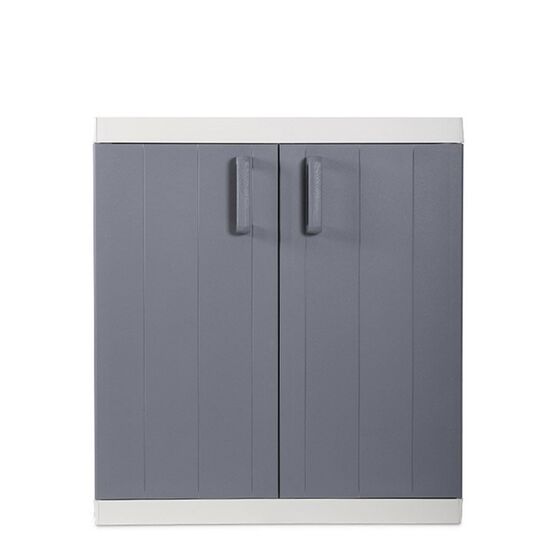 TOOMAX Ιταλίας XXL Πλαστική Ντουλάπα 89x54x96cm 16.4kg με 2 Εσωτερικά Ράφια-3 Χώρους MAX Αντοχή 120kg ANNIVERSARY MEGA LIGHT GREY/BASALT GREY XXL TUV/GS FASHION