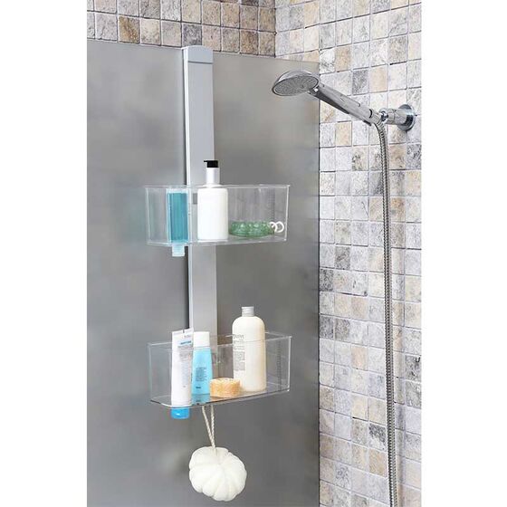 Ραφιέρα Μπάνιου 2όροφη 29x11x69cm 0.84kg Αλουμίνιο-Πλαστικό