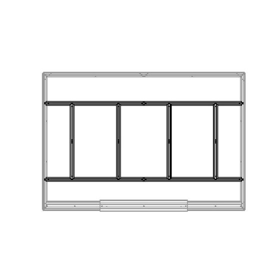 STEELEN Βάση-Πλαίσιο Δαπέδου Γαλβανιζέ Μέταλλο για την Αποθήκη-Σπιτάκι Κήπου 453.1001C