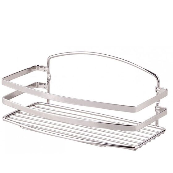 TEKNO-TEL Ραφιέρα Μπάνιου INOX (Ανοξείδωτο Ατσάλι) 25x13x10cm Βάρος 0.44kg Πάχος Ø5mm