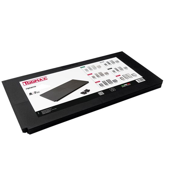 TOOMAX Ιταλίας Πλαστικό Ράφι 63x34x2.5cm Για Ντουλάπες SMALL MAX Αντοχή 15kg Μαύρο