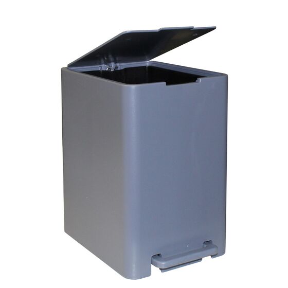 Κάδος Μπάνιου με Πεντάλ 13.5lt 18.5x25x29cm με Εσωτερικό Κάδο 7lt 0.82kg Πλαστικό SOFT CLOSE Γκρι Τιτανίου Ελλάδας