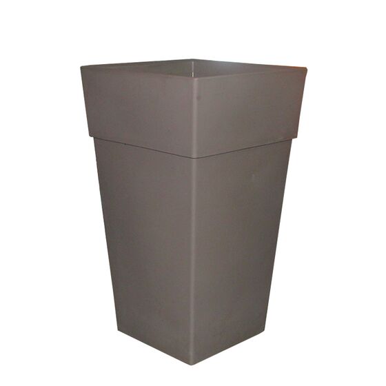 BAMA ITALY Γλάστρα Βαρέως Τύπου 50x50x87.5 78lt Γίγας 7.7kg Πλαστική Γκρι-Καφέ PIRAMIDE