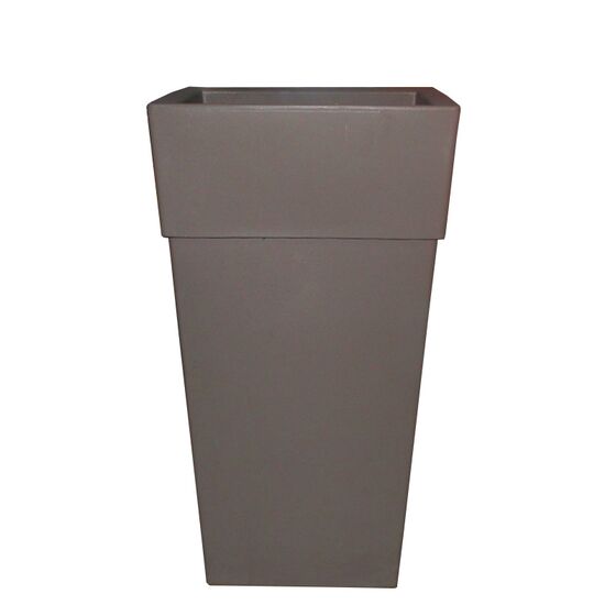 BAMA ITALY Γλάστρα Βαρέως Τύπου 50x50x87.5 78lt Γίγας 7.7kg Πλαστική Γκρι-Καφέ PIRAMIDE