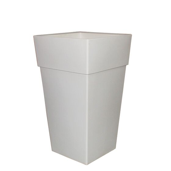 BAMA ITALY Γλάστρα Βαρέως Τύπου 50x50x87.5cm 78lt Γίγας 7.7kg Πλαστική Λευκή PIRAMIDE