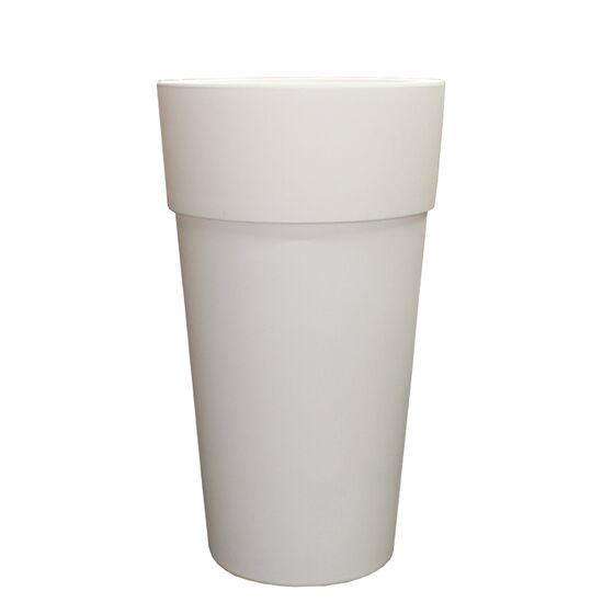 BAMA ITALY Γλάστρα Βαρέως Τύπου Ø40x70cm 18+33lt Πλαστική Λευκή VASO CONO SENSATION