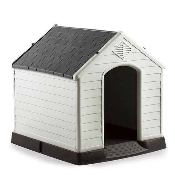 Σπίτι Σκύλου MEDIUM 66.5x73.6x69.5cm 8kg Λευκό Πάγου-Γκρί VESTA