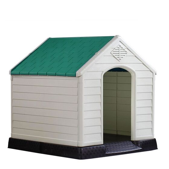 Σπίτι Σκύλου MEDIUM 66.5x73.6x69.5cm 8kg Λευκό Πάγου-Πράσινο VESTA
