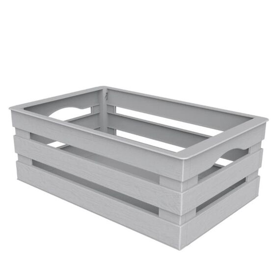 BAMA ITALY Τελάρο Πολλαπλών Χρήσεων 41x31x14cm Πλαστικό με Όψη Ξύλου Γκρι TINA 3