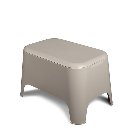 TOOMAX Ορθογώνιο Τραπέζι 59x39x36cm Πλαστικό Βάρος 3.4kg Petra Matte Taupe Grey Ιταλίας