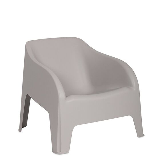 TOOMAX Πολυθρόνα-Καρέκλα Κήπου Στοιβαζόμενη 79x76.5x70cm Βάρος 6.8kg Petra Matte Taupe Grey Ιταλίας