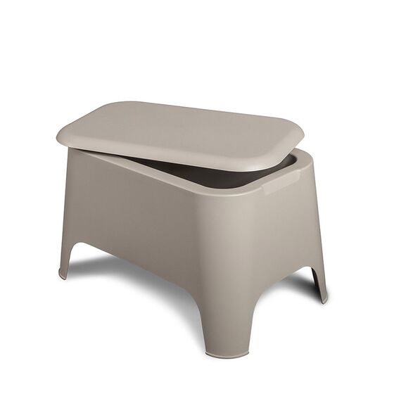 TOOMAX Ορθογώνιο Τραπέζι 59x39x36cm Πλαστικό Βάρος 3.4kg Petra Matte Taupe Grey Ιταλίας