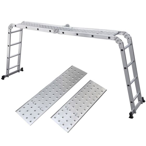 VESTA Σκάλα Αλουμινίου 4X4 Πολυμορφική 70x226cm ΜΑΧ Ύψος 4.62m με Πλατφόρμα MAX Αντοχή 150kg EN-131