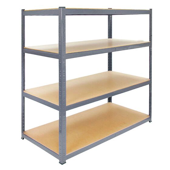 VESTA Μεταλλική Ραφιέρα Dexion 4όροφη Βαμμένη 160x60x180cm με Μοριοσανίδες Πάχους 6.8mm 38kg Πάχος Δοκών 1mm MAX Αντοχή 1200kg