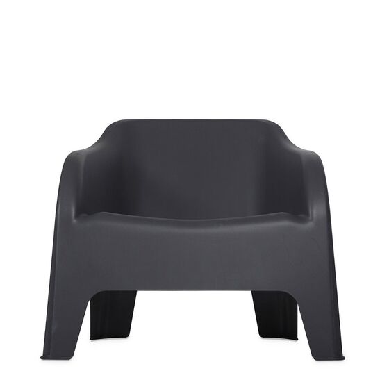 TOOMAX Πολυθρόνα-Καρέκλα Κήπου Στοιβαζόμενη 79x76.5x70cm Βάρος 6.8kg Petra Matte Anthracite Ιταλίας