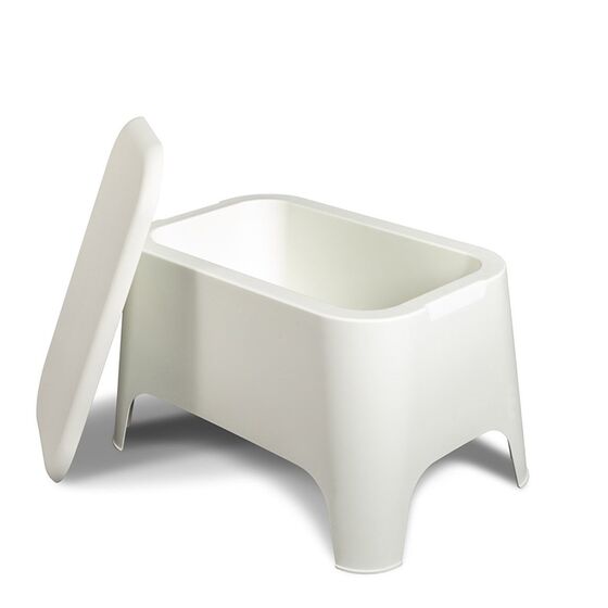 TOOMAX Ορθογώνιο Τραπέζι 59x39x36cm Πλαστικό Βάρος 3.4kg Petra Matte White Ιταλίας