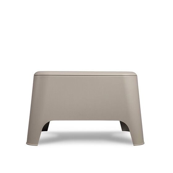 TOOMAX Ορθογώνιο Τραπέζι 59x39x36cm Πλαστικό Βάρος 3.4kg Petra Matte Taupe Grey Ιταλίας