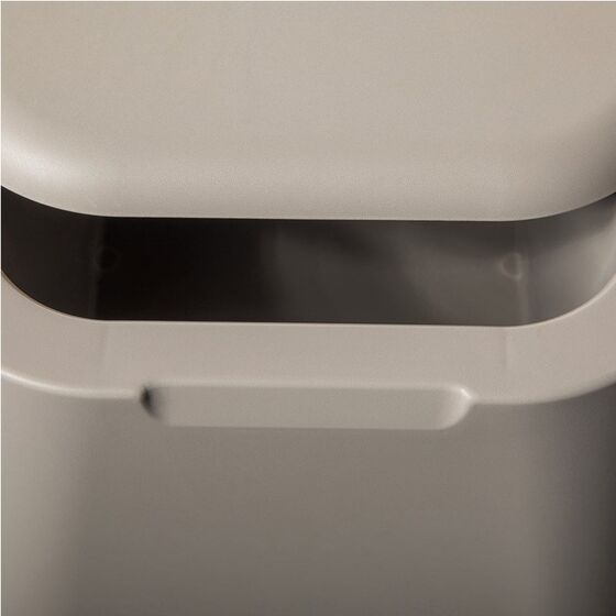 TOOMAX Ορθογώνιο Τραπέζι 59x39x36cm Πλαστικό Βάρος 3.4kg Petra Matte Taupe Grey Ιταλίας