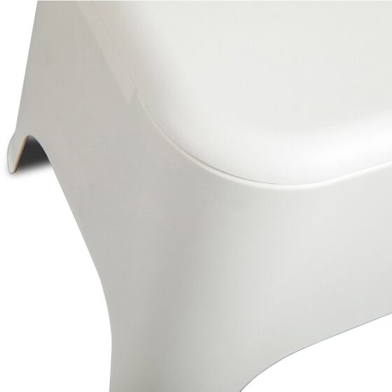 TOOMAX Ορθογώνιο Τραπέζι 59x39x36cm Πλαστικό Βάρος 3.4kg Petra Matte White Ιταλίας