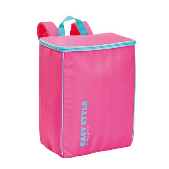 GIOSTYLE Ιταλίας Ισοθερμική Τσάντα Πλάτης 26.7x17x35cm Πάχος 4mm 15lt Πολυεστέρας 70D MAX Απόδοση 10 Ώρες Πιστοποίηση REACH EASY STYLE BACKPACK Ροζ