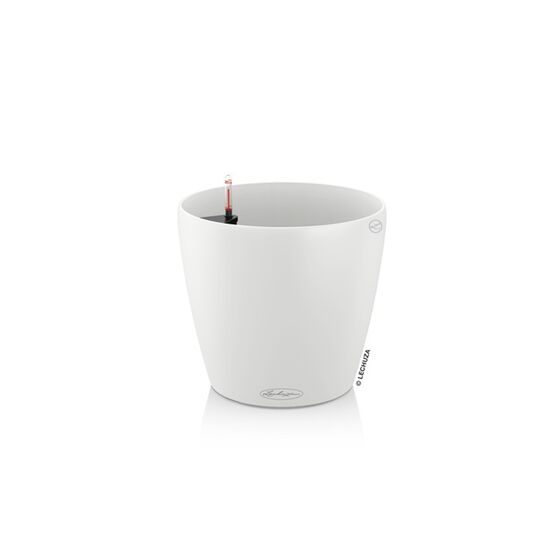 LECHUZA Classico 18 Επιτραπέζια Γλάστρα Ø19x17cm Αυτοποτιζόμενη Λευκή Γερμανίας