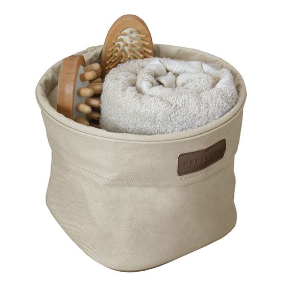 ORDINETT Ιταλίας Καλάθι Οργάνωσης 24x24x19cm Πολυεστέρας EGO BIN MEDIUM Εκρού